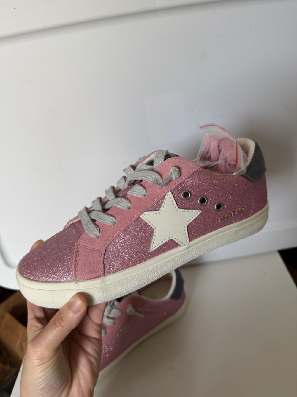 Vintage Havana pink sparkle sneakers size 7